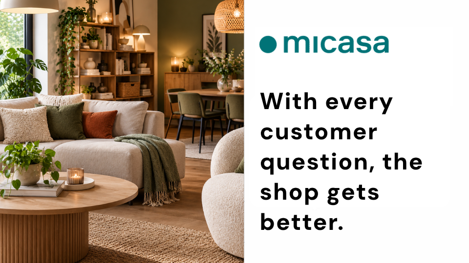3.7% Conversion in Chat: How micasa Turns Every Customer Question into a Better Shop
