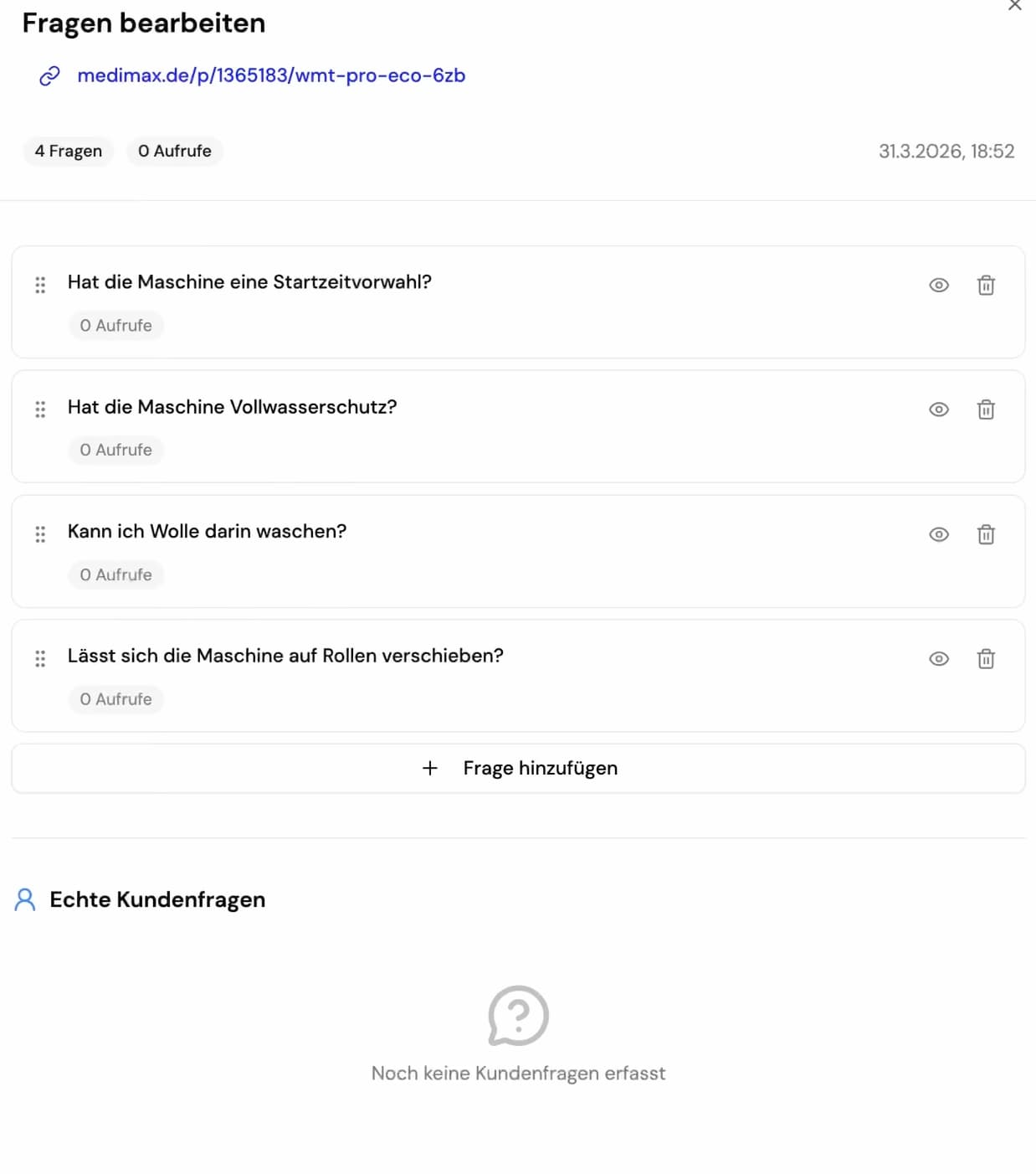 Die Oberfläche einer Software