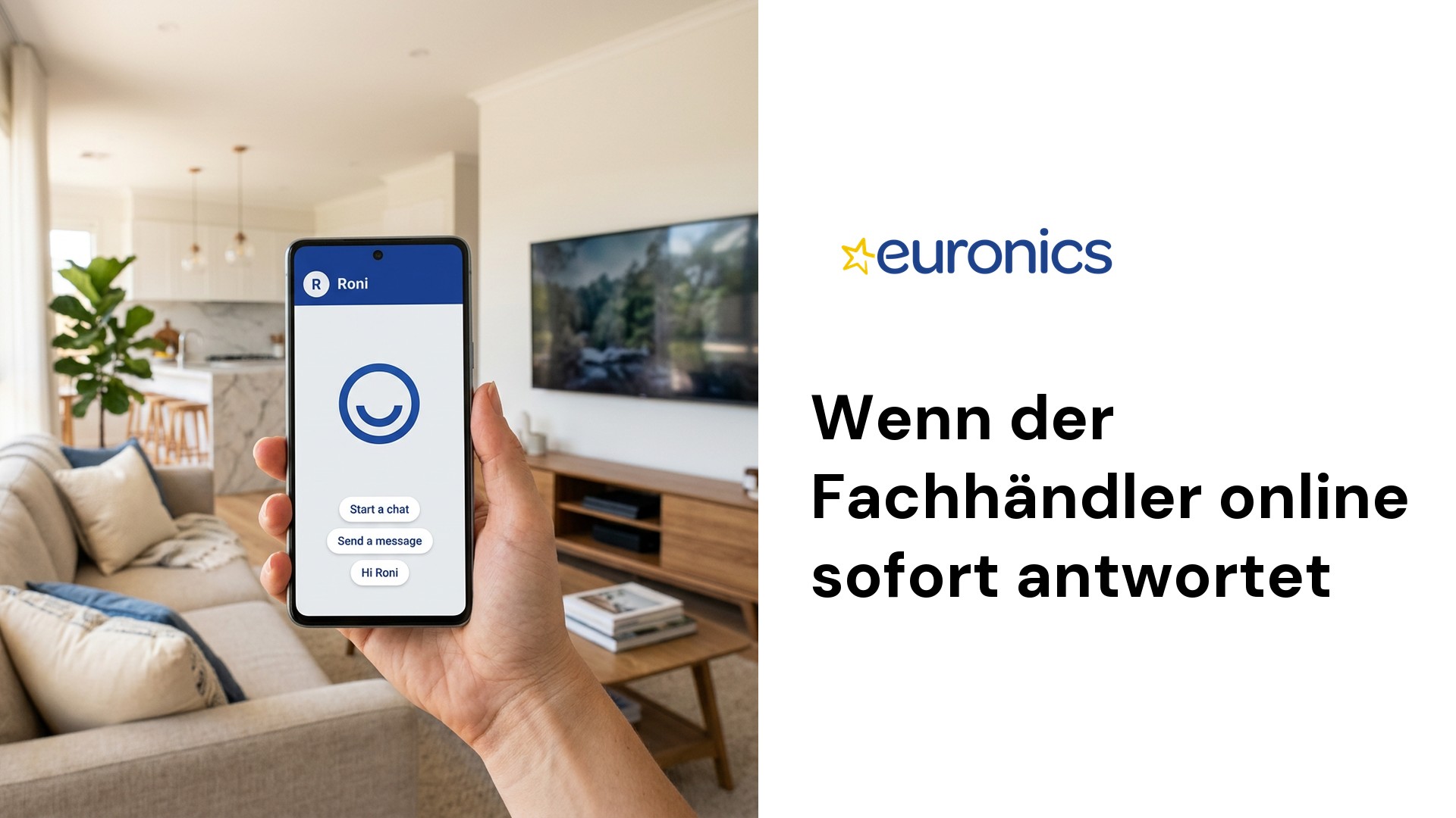 EURONICS × homie AI: Drei Fragen bis zum passenden Gerät