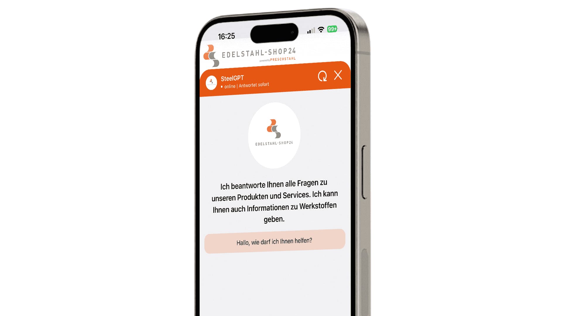 Ein Chat-Fenster auf einem Smartphone